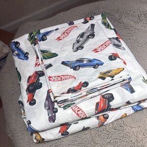Pottery Barn Hot Wheels Sheet Set - Queen